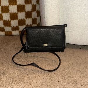 Black crossbody purse bag